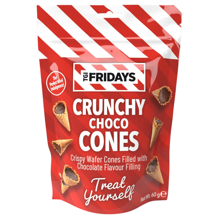 CANDY TGIF 60 GR MINI CONES WAFER WITH MILK CHOCOLATE FILLING | 12 x 60g