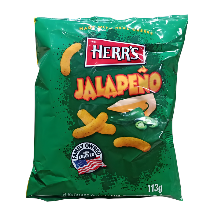 SNACK HERRS 113 GR JALAPENO CHEESE CURLS