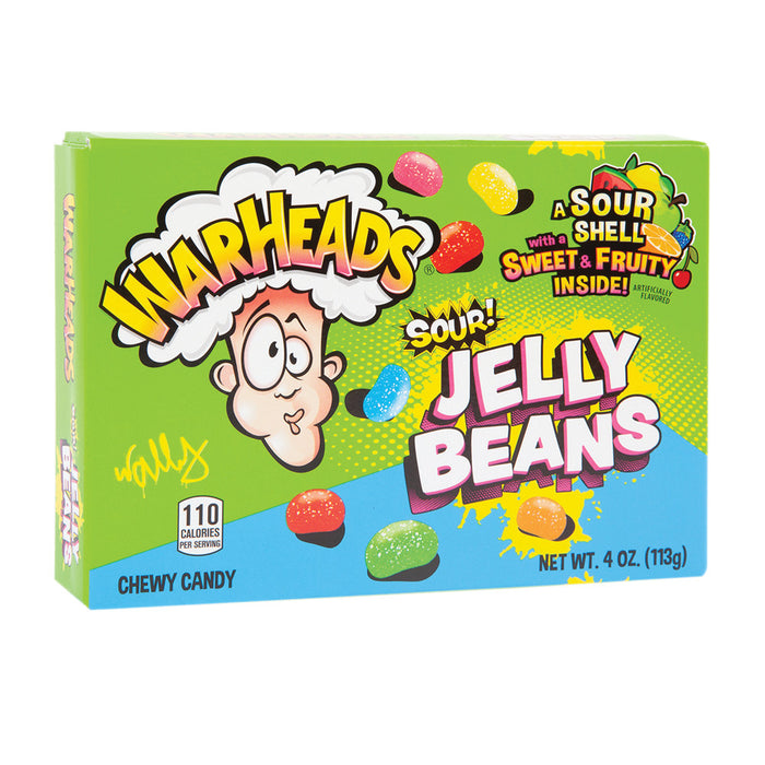 CANDY WARHEADS 113 GR SOUR JELLY BEANS THEATER BOX
