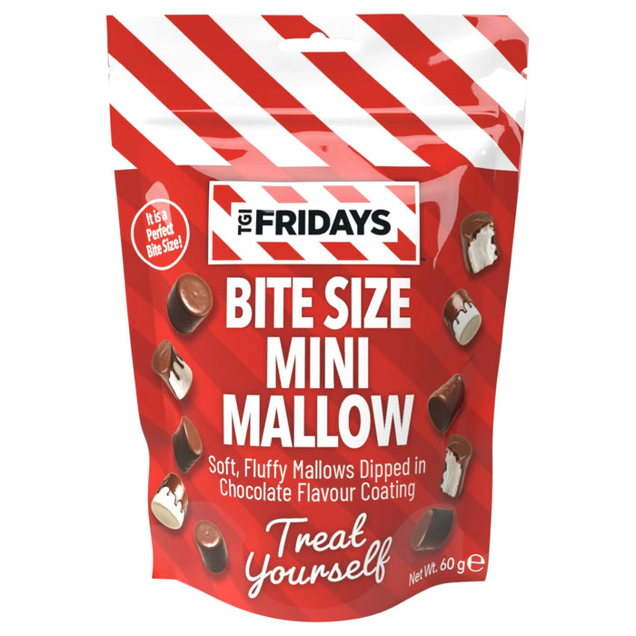 CANDY TGIF 60 GR MINI MARSHMALLOW WITH MILK CHOCOLATE COVERED | 12 x 60g