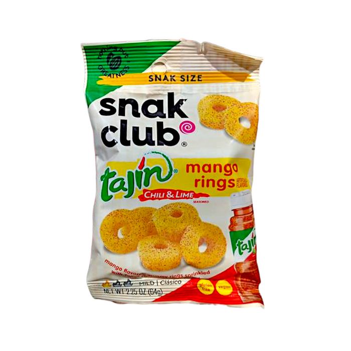 CANDY SNAK CLUB 64 GR TAJIN MANGO RINGS