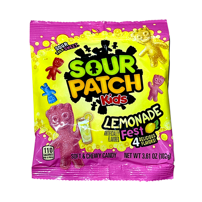 CANDY SOUR PATCH KIDS 102 GR LEMONADE PEG BAG
