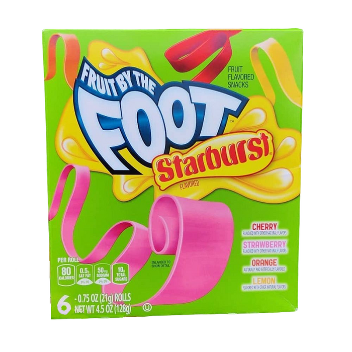 CANDY FRUIT BY THE FOOT 6 x 21 GR STARBURST (8 UN)
