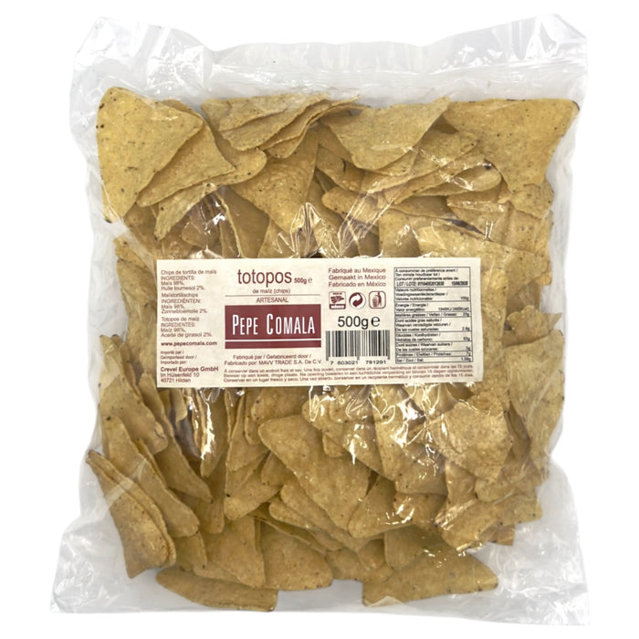 TOTOP PEPE COMALA 500 GR TOTOPOS DE MAIZ
