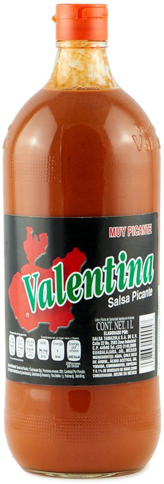 SALPIC VALENTINA 1 LT NEGRA VIDRIO