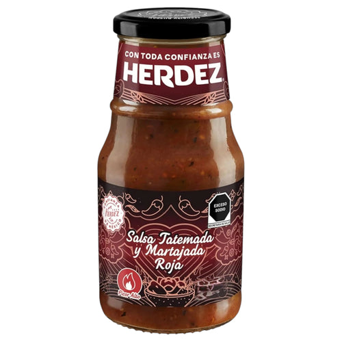SALSA HERDEZ 240 GR SALSA ROJA VIDRIO ASADO (PICANTE)