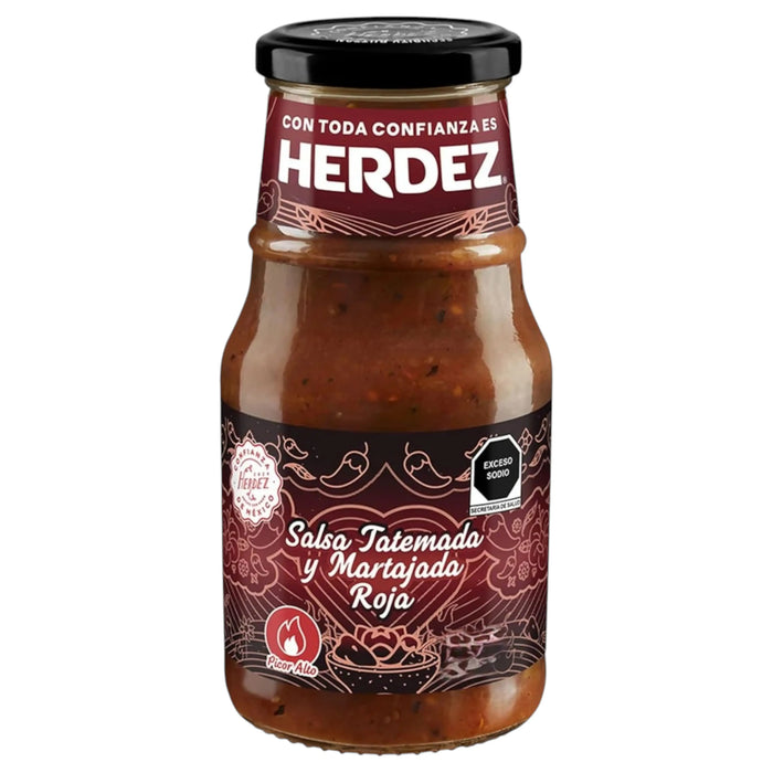 SALSA HERDEZ 240 GR SALSA ROJA VIDRIO ASADO (PICANTE)