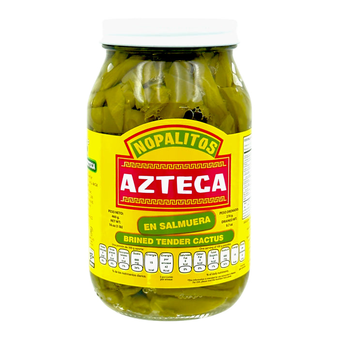 VEGET AZTECA 460 GR NOPAL TIRAS FRASCO
