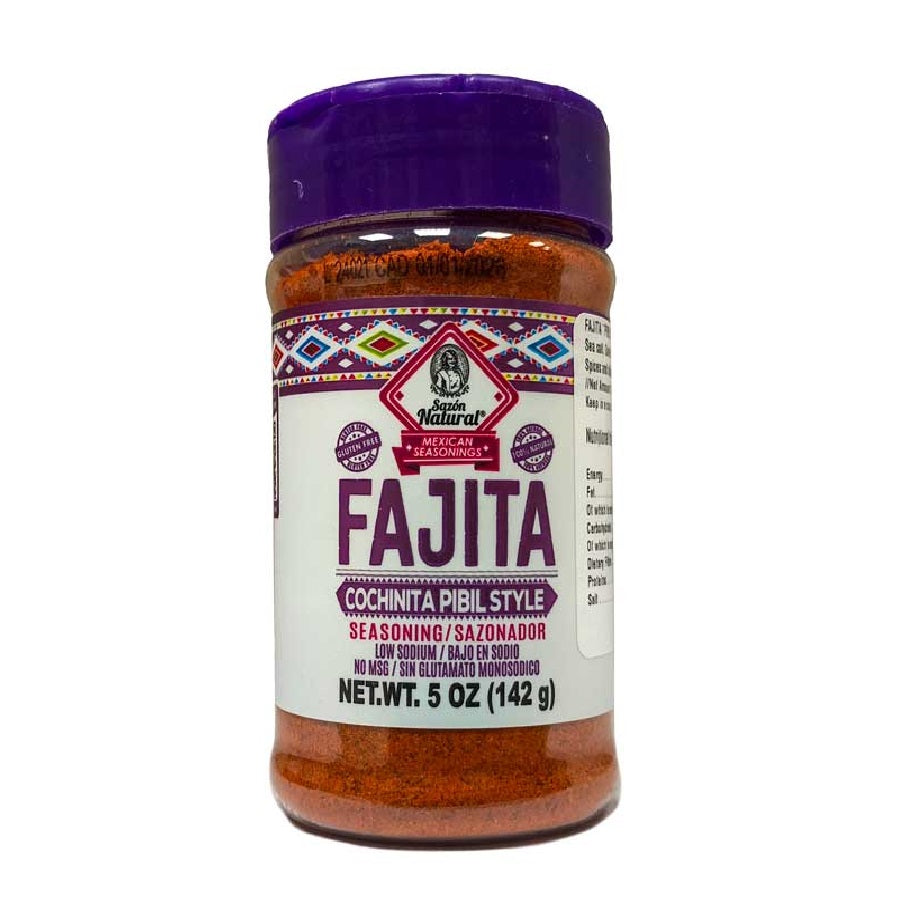 SAZON NATURAL 142 GR PARA FAJITA COCHINITA PIBIL
