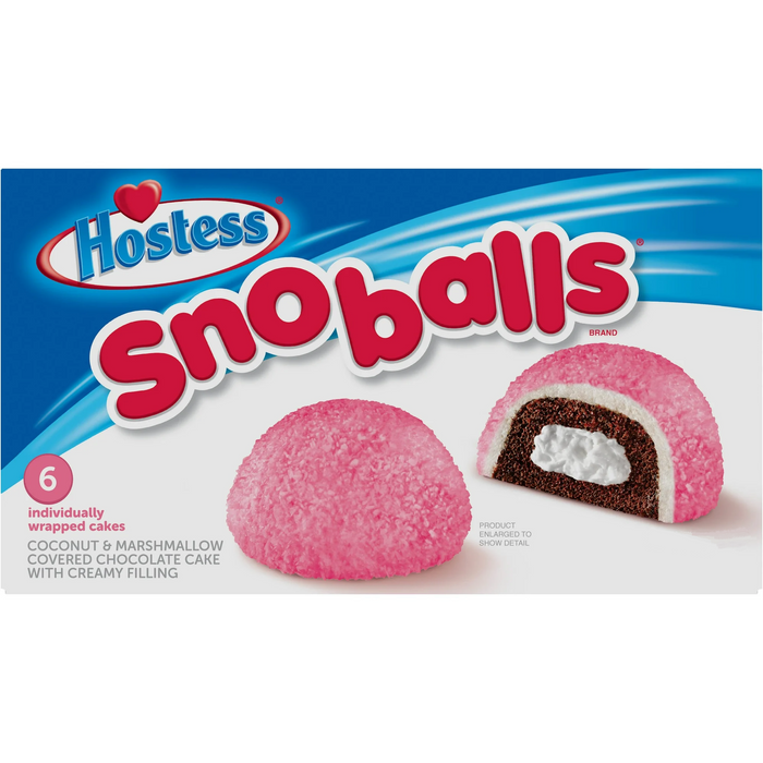 PASTR HOSTESS 6 x 49.7 GR SNOBALLS PINK
