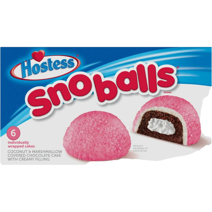 PASTR HOSTESS 6 x 49.7 GR SNOBALLS PINK