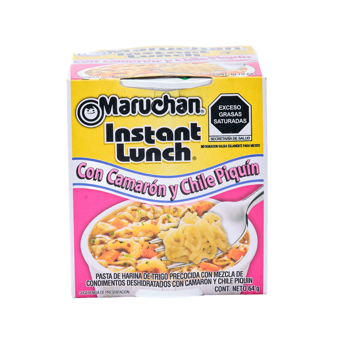 PDISH MARUCHAN 64 GR COPA INSTANTÁNEA CAMARON CON CHILE PIQUIN (EDICIÓN MEX)