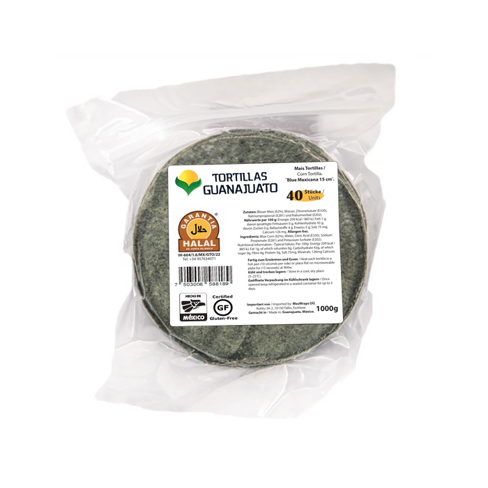 Maíz Guanajuato 15 cm Blue Corn Mexicana 1 kg