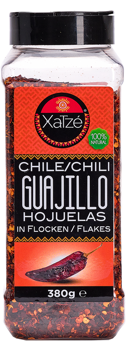 CHILE XATZE 380 GR CHILE GUAJILLO HOJUELAS