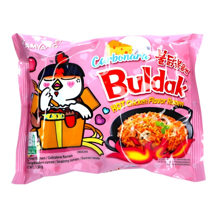 Buldak Carbonara Spicy Chicken Noodle 5 x 130 g