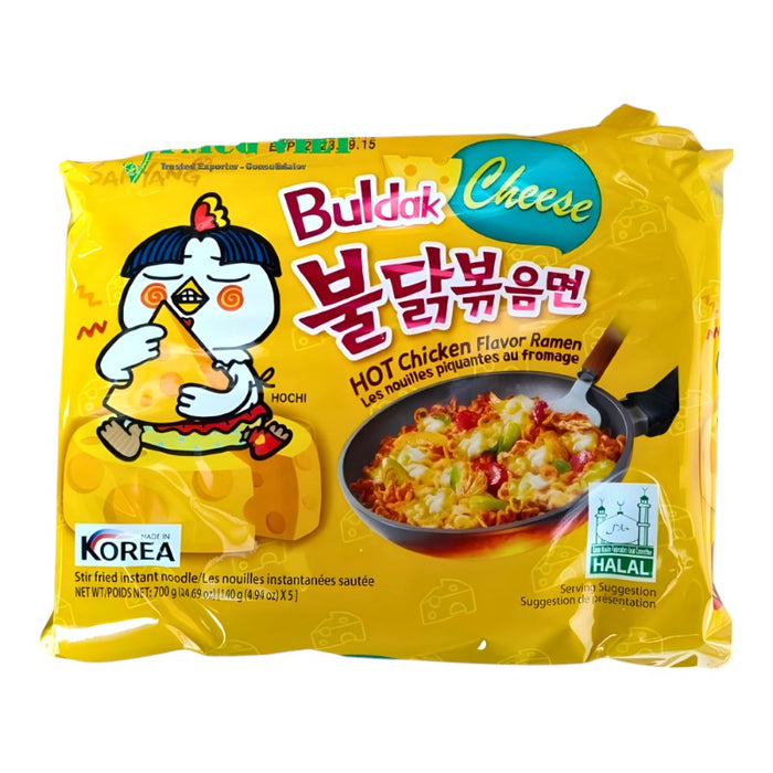 PDISH BULDAK 5 x 140 GR FIDEOS DE POLLO CON QUESO PICANTE