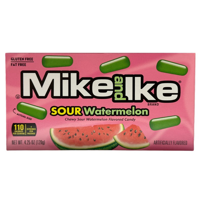CANDY MIKE &amp; IKE 120 GR SAURE WASSERMELONE THEATERBOX