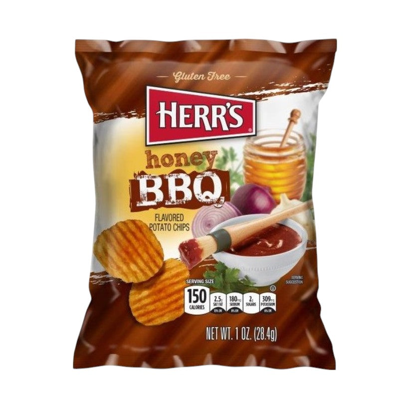 SNACK HERRS 28 GR PATATAS FRITAS BBQ CON MIEL