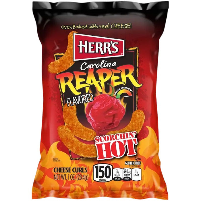 SNACK HERRS 28 GR CAROLINA REAPER KÄSELOCKEN