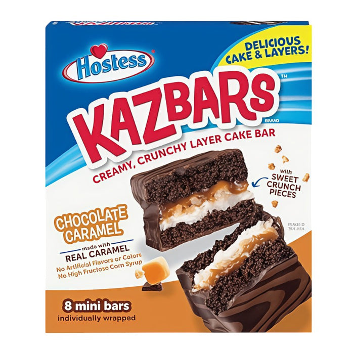 Hostess Kazbars Chocolate Caramel 8 x 35.5 g