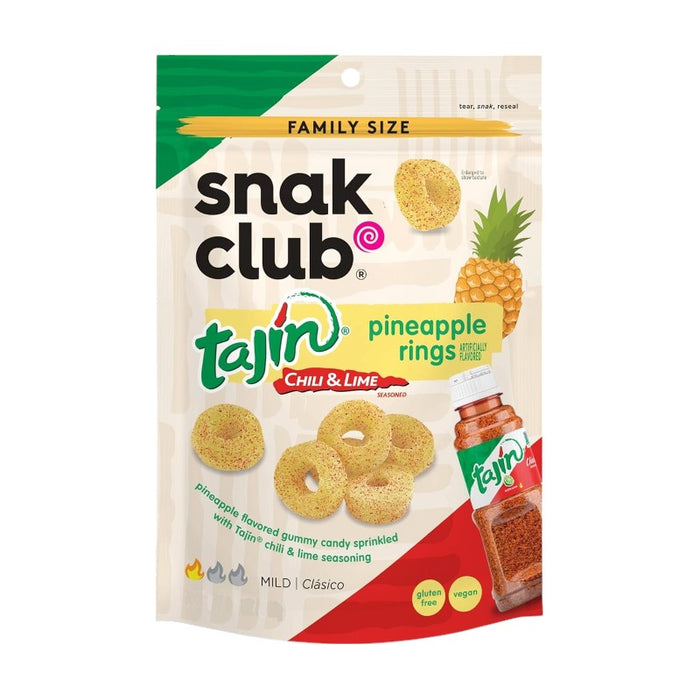 CANDY SNAK CLUB 64 GR TAJIN ANILLOS DE PIÑA