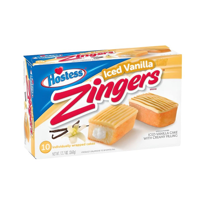 PASTR HOSTESS 10 x 36 GR ZINGERS ICED VANILLA