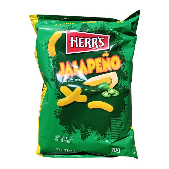 SNACK HERRS 70 GR RIZOS DE QUESO JALAPEÑO