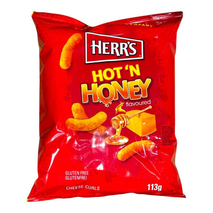 SNACK HERRS 113 GR RIZOS DE QUESO PICANTES CON MIEL