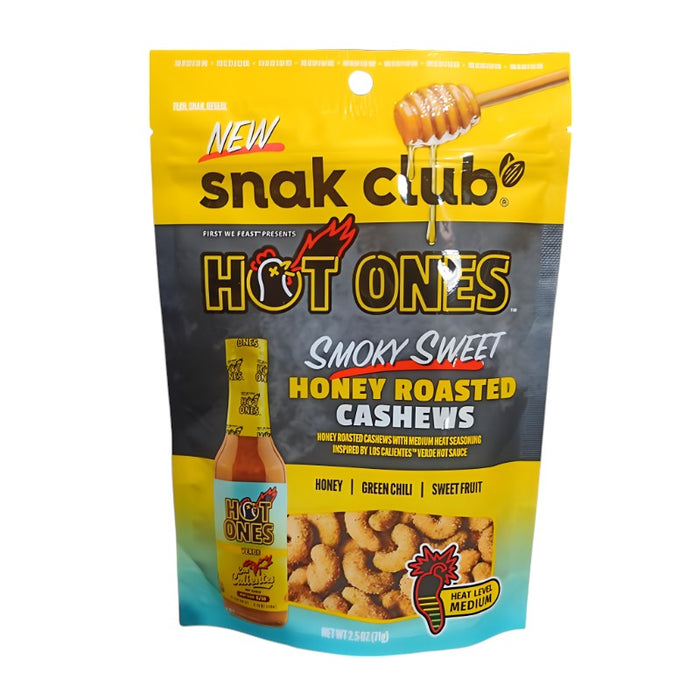SNACK SNAK CLUB 71 GR PICANTES MIEL TOSTADO AHUMADO DULCE ANACARDO