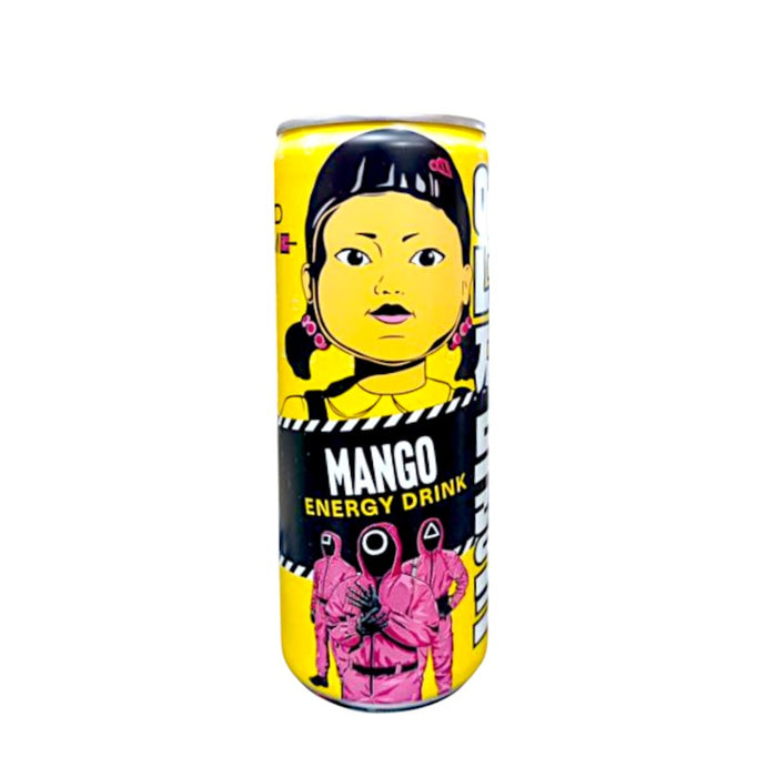 BEBIDA ENERGÉTICA DE MANGO BEVER SQUID GAME 250 ML (PFAND)