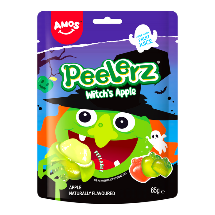 CANDY AMOS 65 GR PEELERZ GOMITAS BRUJA HALLOWEEN