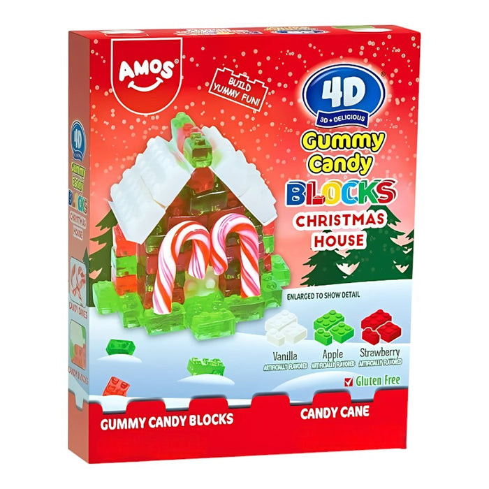 Amos 4D Gummy Blocks House Christmas 220 g