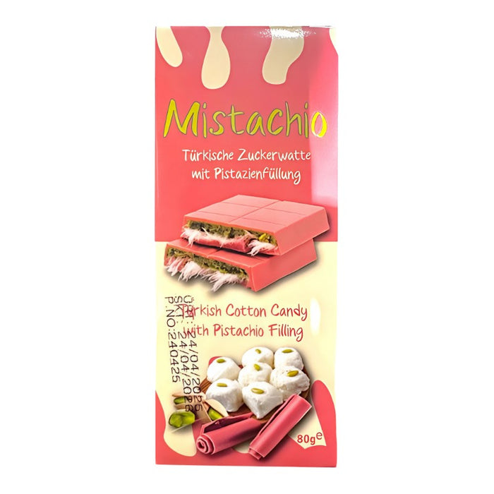CARAMELOS CABELLO DE ÁNGEL MISTACHIO 12 x 80 GR ALGODÓN DE AZÚCAR TURCO ROSA CREMA DE PISTACHO