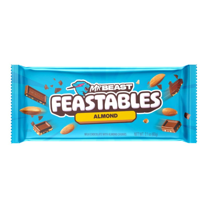 Mr Beast Feastables Almond Chocolate Blue Pack (DE) 10 x 60 g