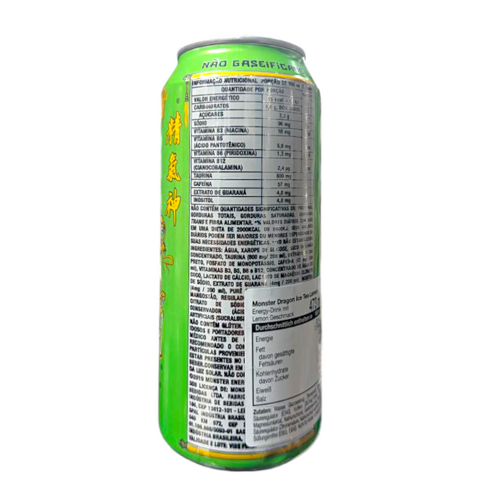 BEBIDA MONSTER 473 ML TÉ HELADO DRAGÓN LIMÓN (PFAND) (DE)