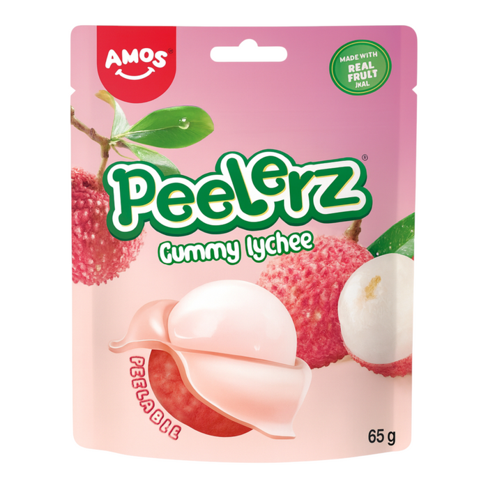 CANDY AMOS 65 GR PEELERZ GUMMY LYCHEE