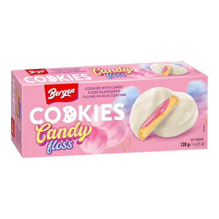 CANDY BERGEN 128 GR COOKIES CANDY FLOSS