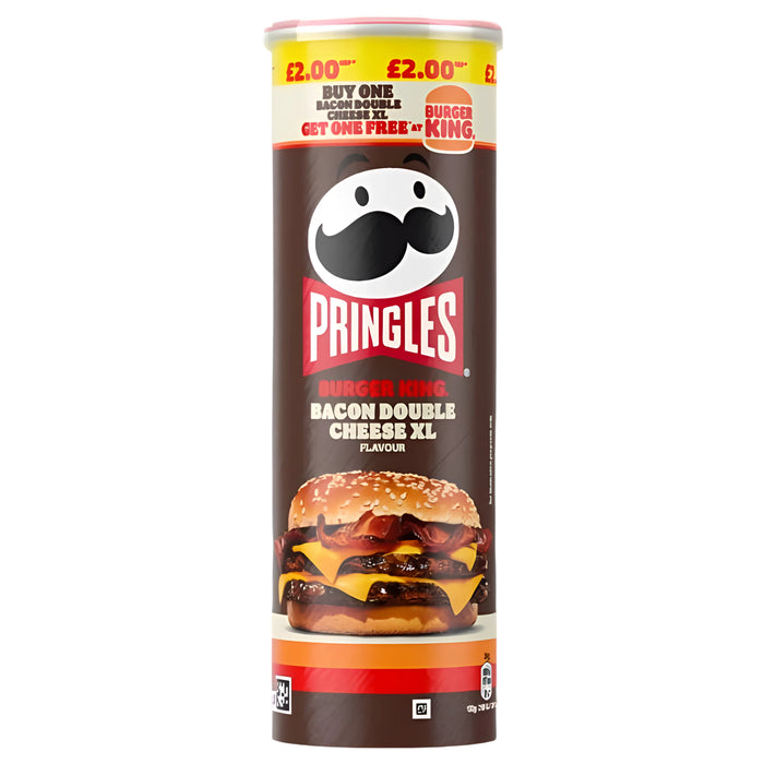 SNACK PRINGLES 165 GR BURGER KING DOUBLE CHEESE XL | 6 x 165g
