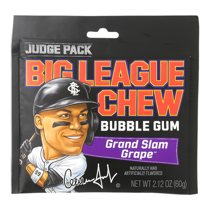 CANDY BIG LEAGUE 12 x 60 GR CHEW GRAND SLAM GRAPE