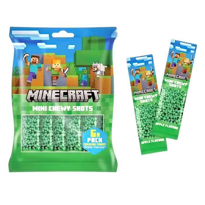 CANDY MINECRAFT 6 x 15 GR MINI CHEWY SHOTS
