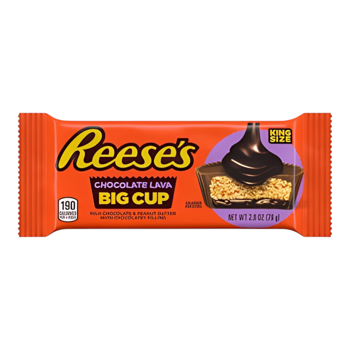 CANDY REESES 16 x 79 GR PEANUT BUTTER & CHOCOLATE LAVA KING SIZE