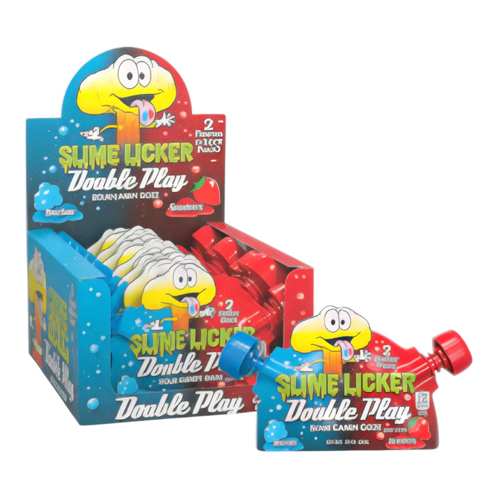 CANDY TOXIC WASTE 12 x 40 GR SLIME LICKERS DOUBLE PLAY
