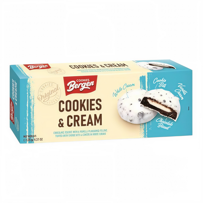 COOKI BERGEN 128 GR COOKIES AND CREAM