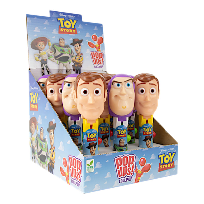 CANDY BIP 12 x 10 GR POP UPS LOLLIPOPS TOY STORY