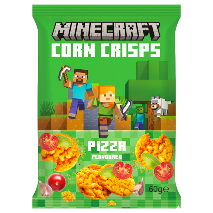 SNACK MINECRAFT 60 GR CORN CRISPS PIZZA