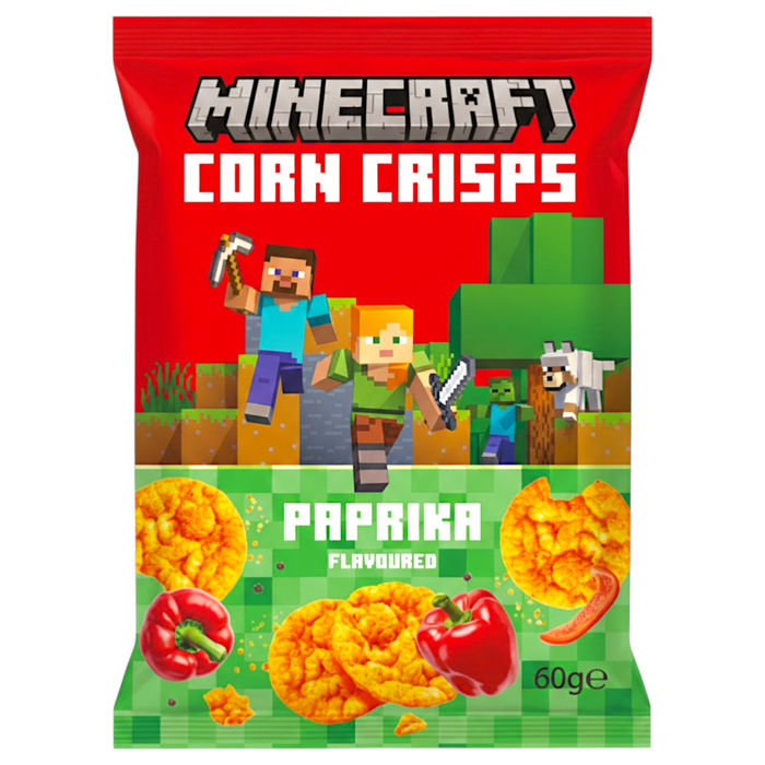 SNACK MINECRAFT 60 GR CORN CRISPS PAPRIKA