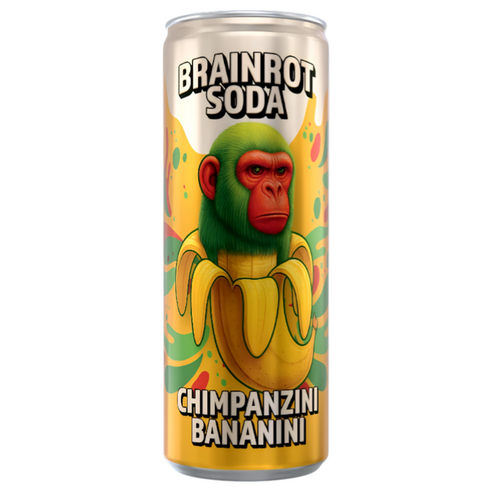 BEVER BRAINROT 250 ML SODA CHIMPANZINI BANANINI