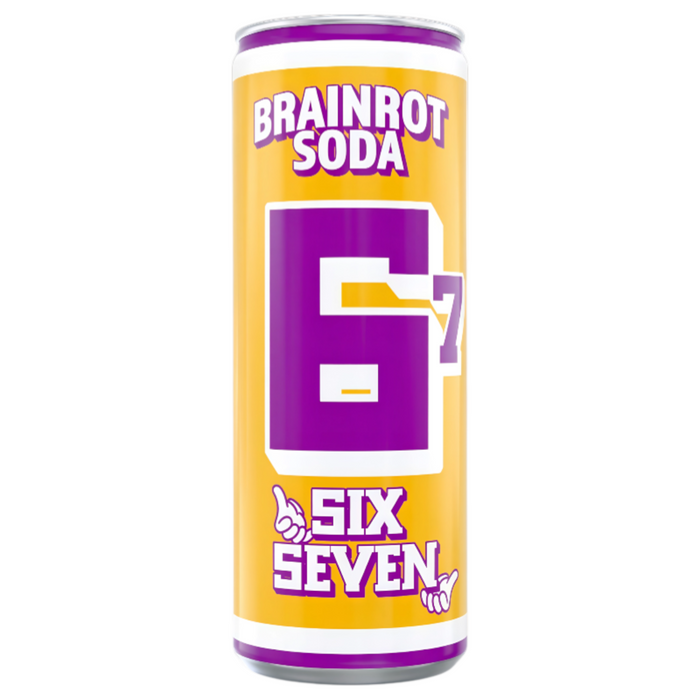 BEVER BRAINROT 250 ML SODA SIX SEVEN YELLOW