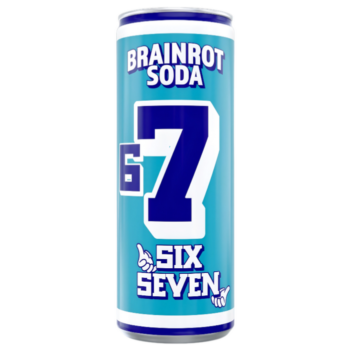 BEVER BRAINROT 250 ML SODA SIX SEVEN BLUE