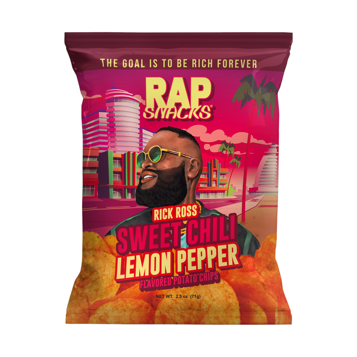 SNACK RAP SNACKS 71 GR RICK ROSS SWEET CHILI LEMON PEPPER CHIPS